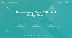 Desktop Screenshot of fotor.com